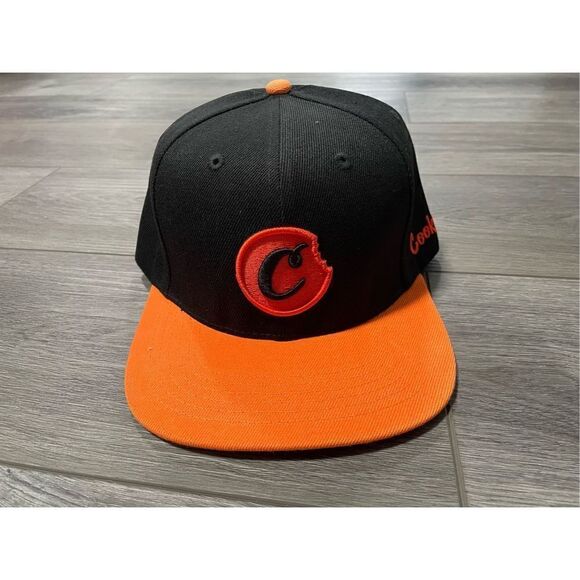 Brand New C Bite Cookies Two Tone Black Orange Hat Snapback Cap Adjustable - Picture 1 of 8